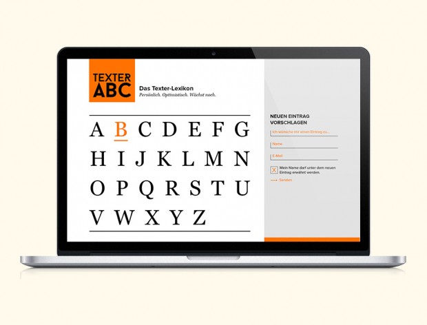 Webseite Texter ABC