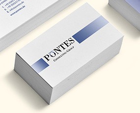 Web- und Grafikdesign für die Unternehmensberatung Pontes